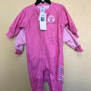 FLAME RESISTANT SLEEPWEAR 2 PK PINK CSU Logo